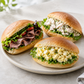 Illustrative image of soft filled bread rolls