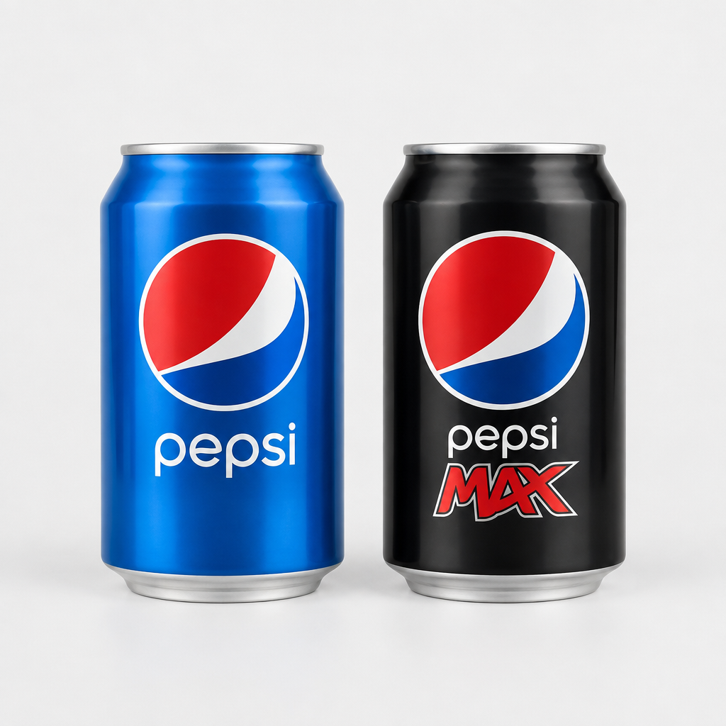 Pepsi Classic and Pepsi Max cans
